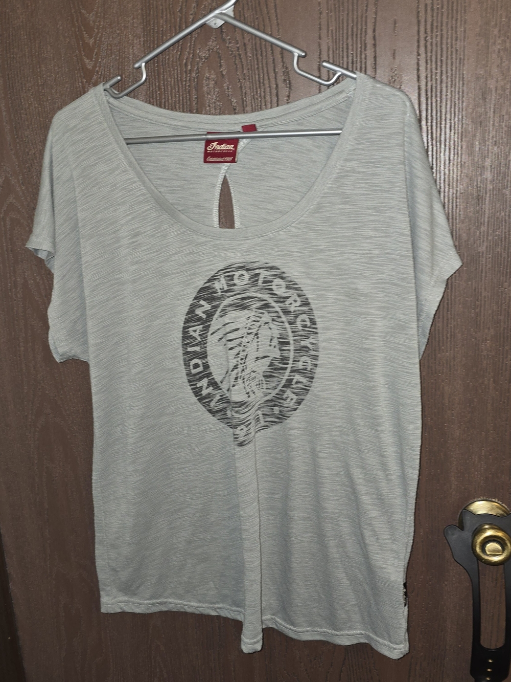 Indian Motorcycles Women's Light Green Graphic Short Sleeve Tee